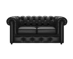 sofa Andover 2 osobowa naturalny czarny