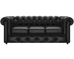 Andover sofa 3 osobowa naturalny czarny