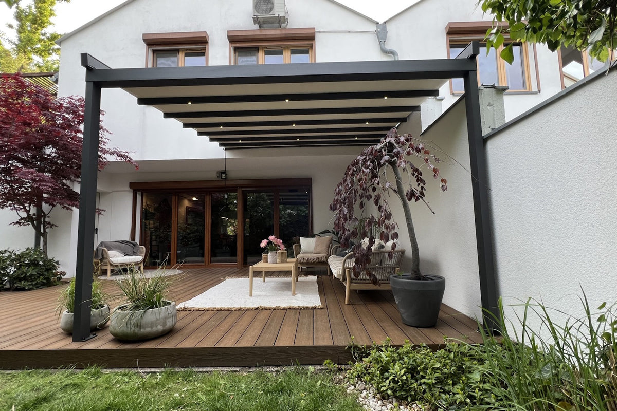 Pergola przyścienna aluminiowa Aura