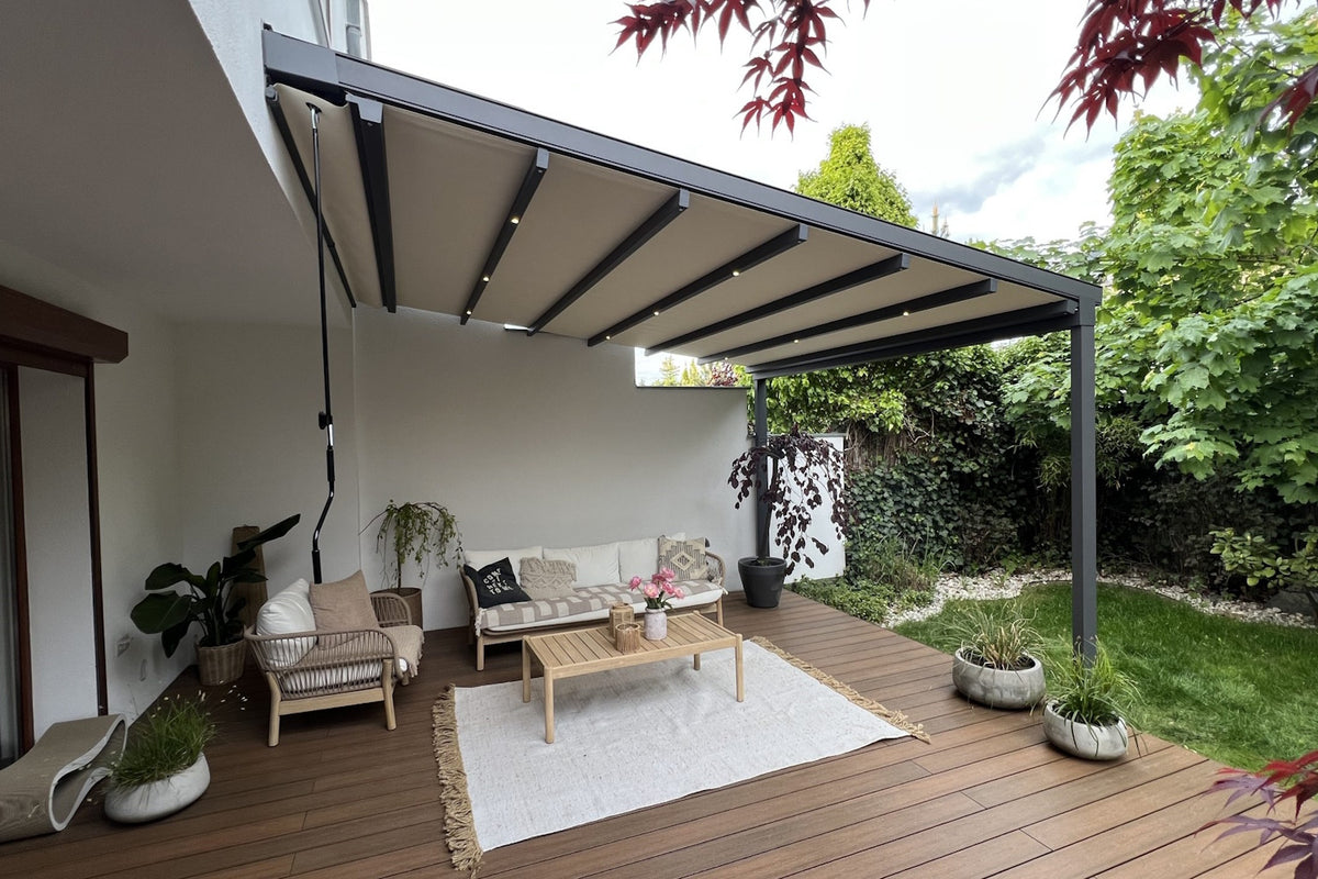 Pergola przyścienna aluminiowa Aura