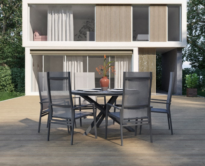 aranżacja tarasu meblami ogrodowymi