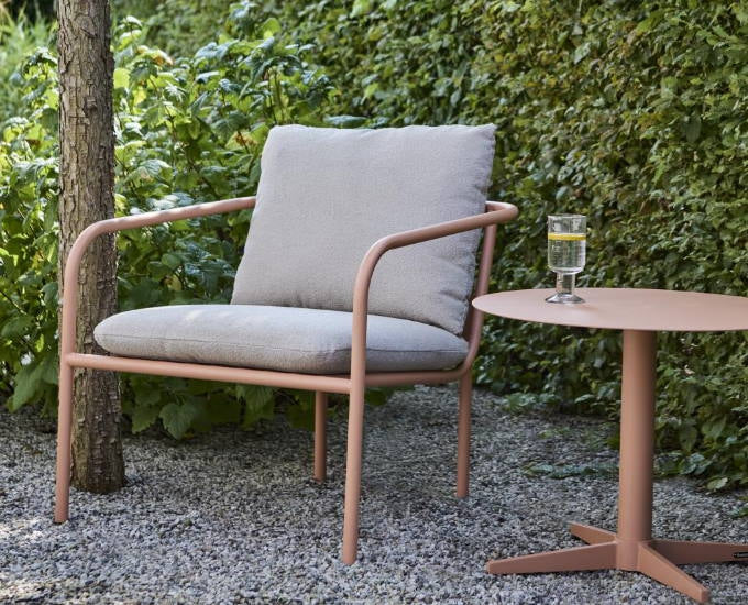 fotel Bendt łososiowy