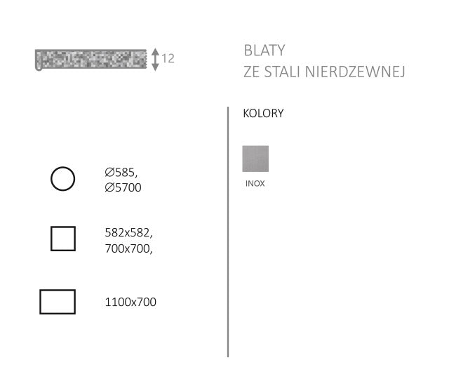 blat ze stali nierdzewnej