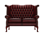 sofa Brighton 2 osobowa antyczny czerwony