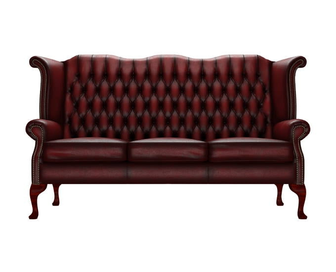 sofa Brighton antyczny czerwony