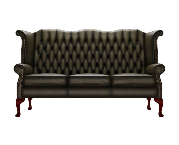 sofa Brighton antyczny oliwkowy