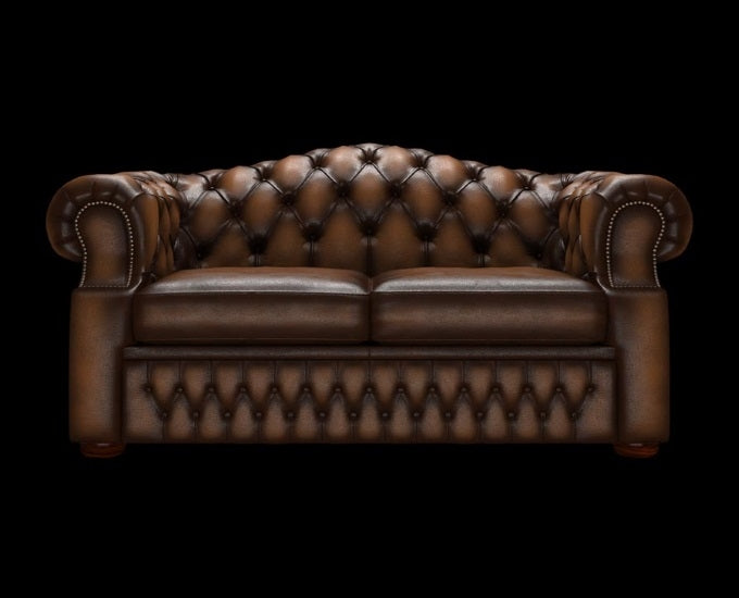 dwuosobowa sofa Bourford antyczny brązowy