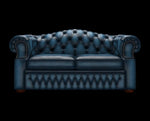 dwuosobowa sofa Bourford antyczny niebieski