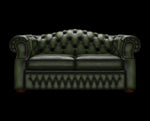 dwuosobowa sofa Bourford antyczny zielony
