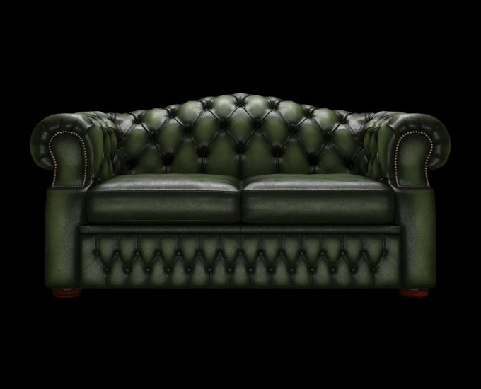 dwuosobowa sofa Bourford antyczny zielony