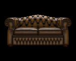 dwuosobowa sofa Bourford antyczny złoty