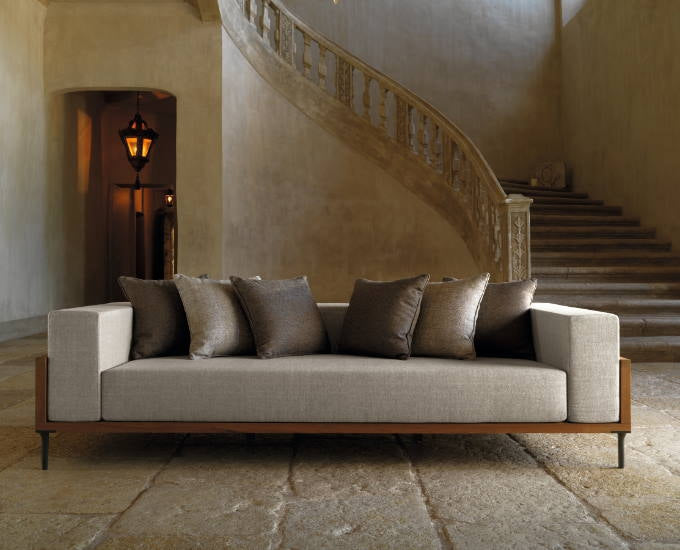 Cleo teak sofa