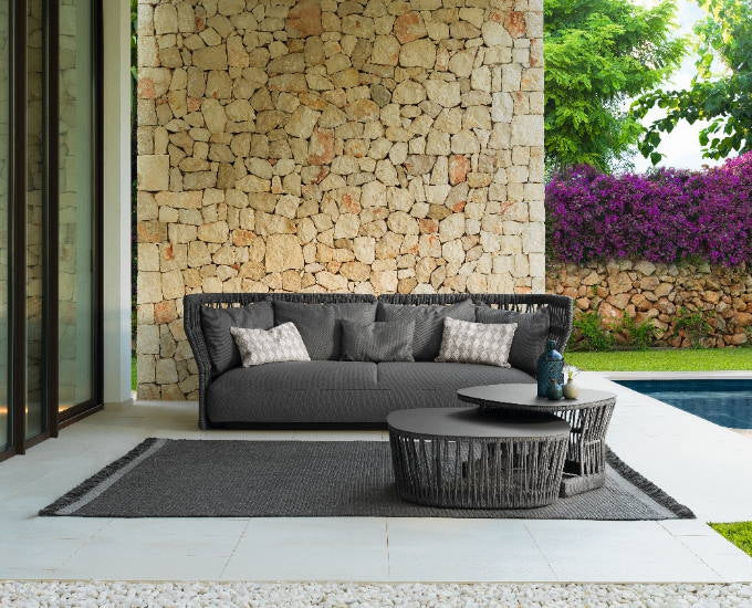 Cliff Talenti sofa pleciona grafitowa