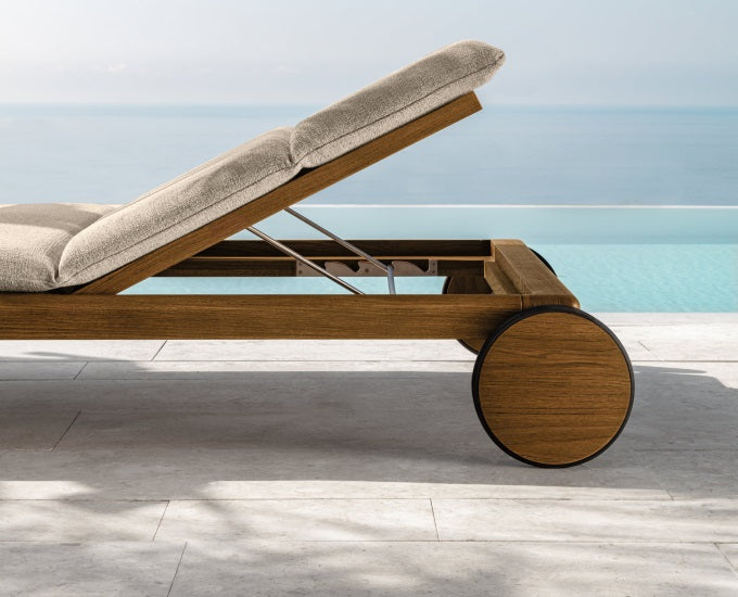 Cruise teak leżanka