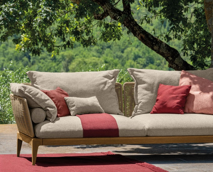 Cruise teak sofa