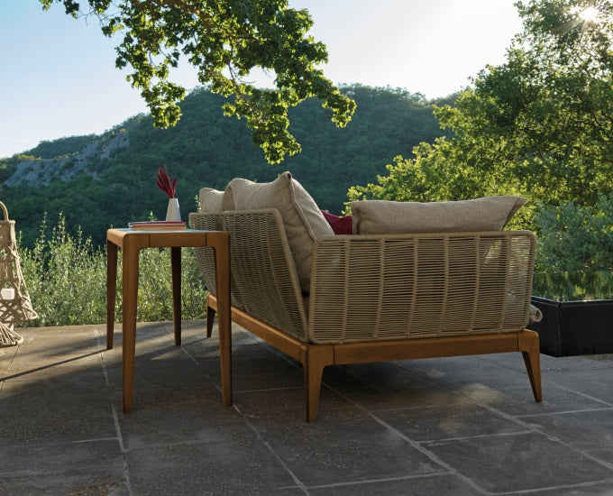 Cruise teak sofa