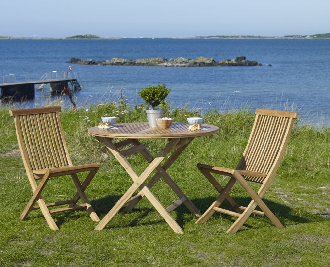 stół rozkładany okrągły 100 teak Dax