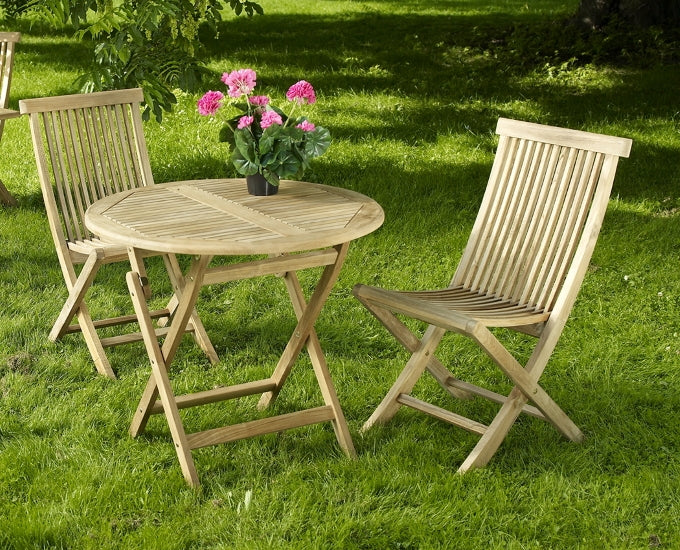 stół rozkładany okrągły 80 teak Dax
