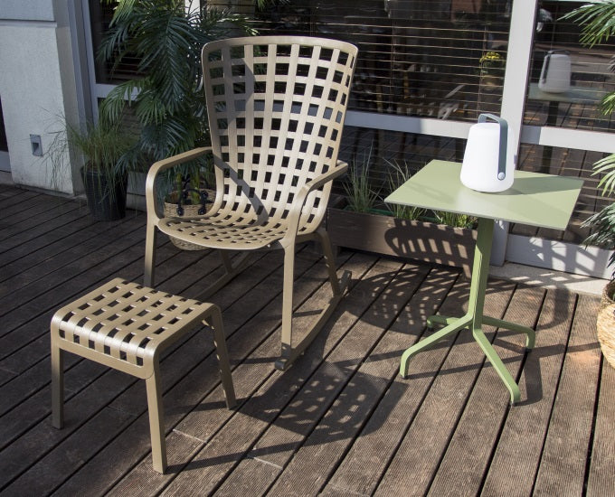 Folio fotel bujany brązowo szary