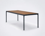 Four 210x90 czarny z blatem bambusowym