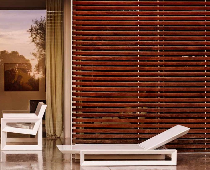 leżak basenowy Frame biały