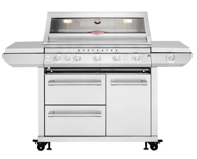 grill gazowy 5 palnikowy BeefEater z palnikiem bocznym 2 szuflady 7000 Classic