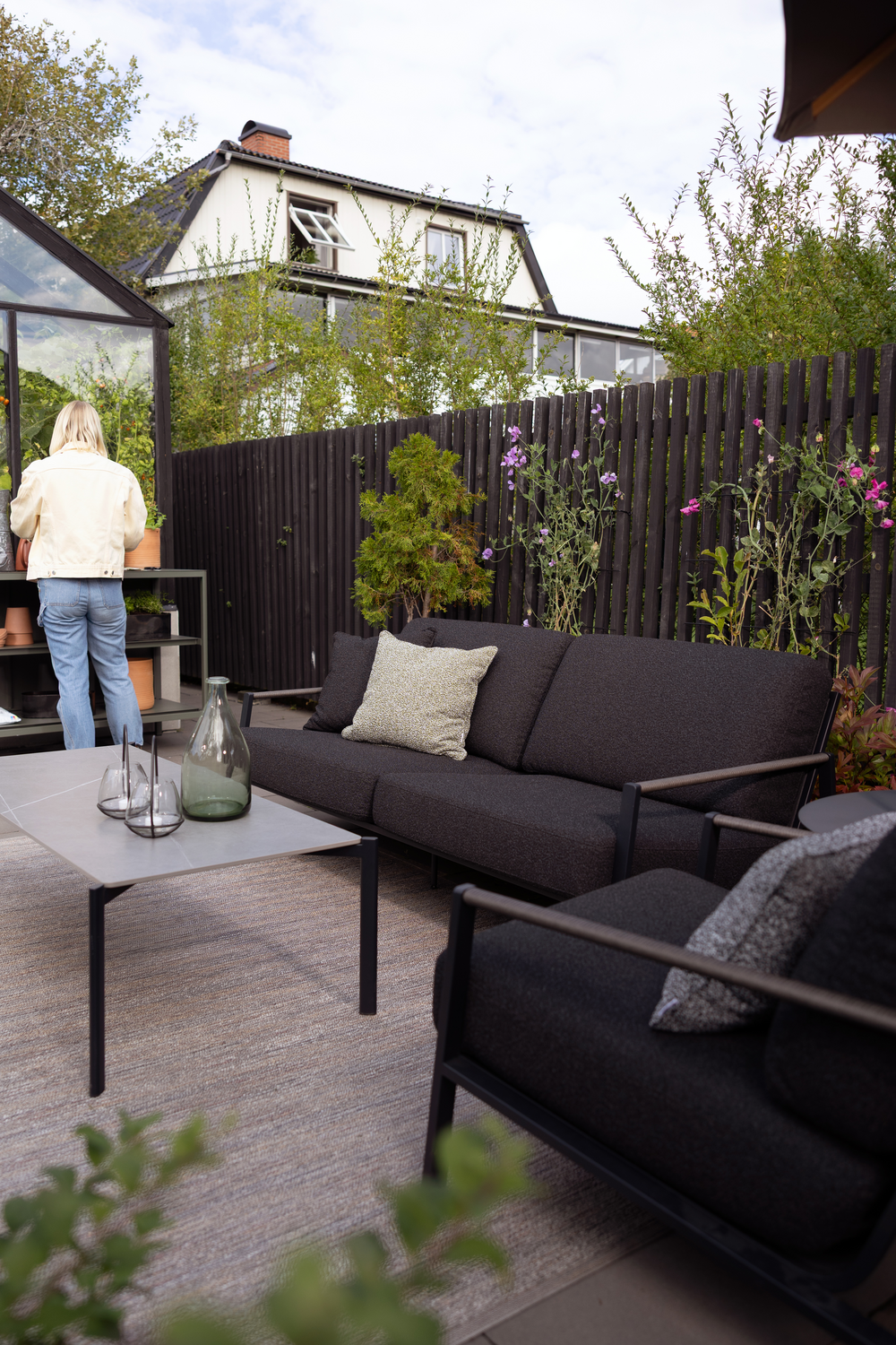 Hallavara stolik kawowy gresowy 146x66