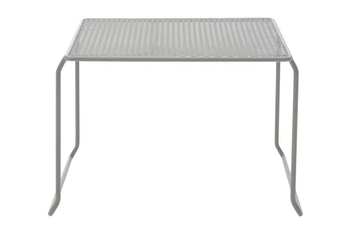 Minimalistyczny stalowy stolik Haru