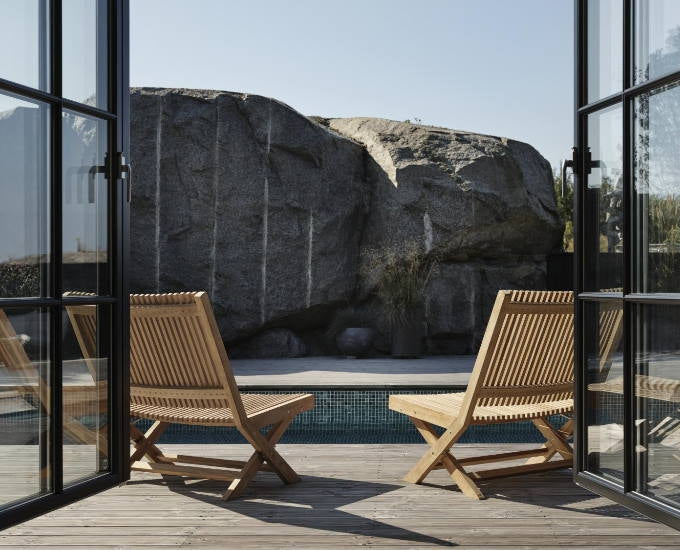 teakowy fotel wypoczynkowy Julita