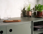 kuchnia ogrodowa aluminiowa zielona Kelia z szafką