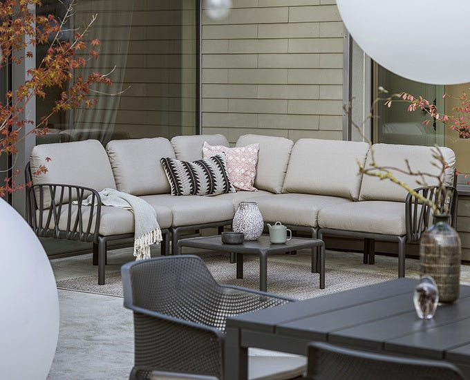 Komodo Nardi grafit szare poduszki