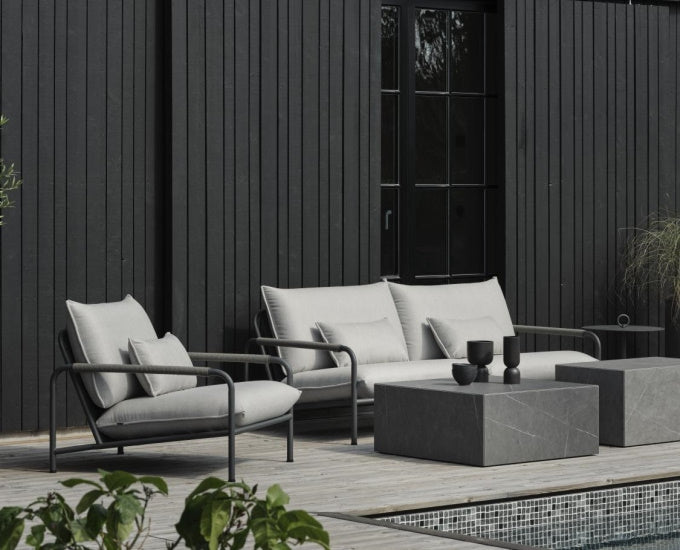 Lerbeget fotel grafitowy