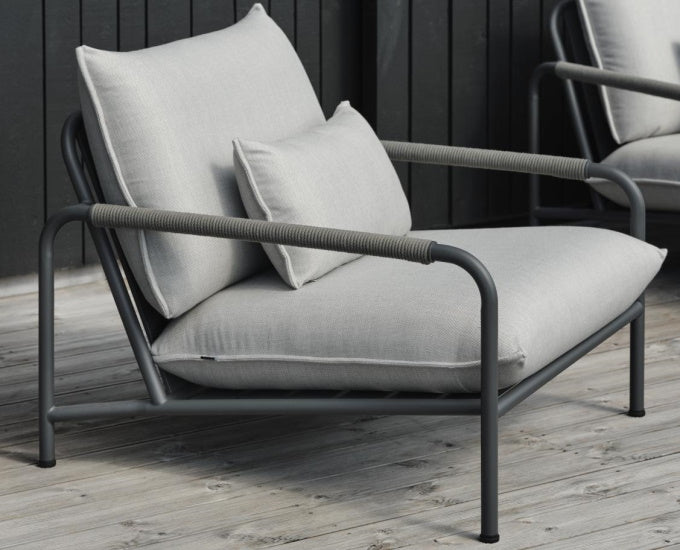 Lerbeget fotel grafitowy