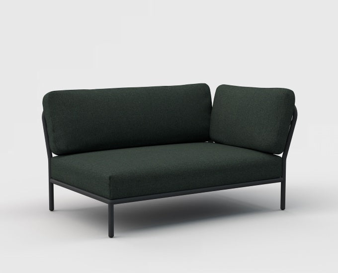 sofa Level narożnik prawy Sunbrella ciemny zielony