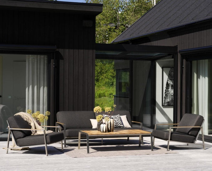 zestaw wypoczynkowy stal nierdzewna