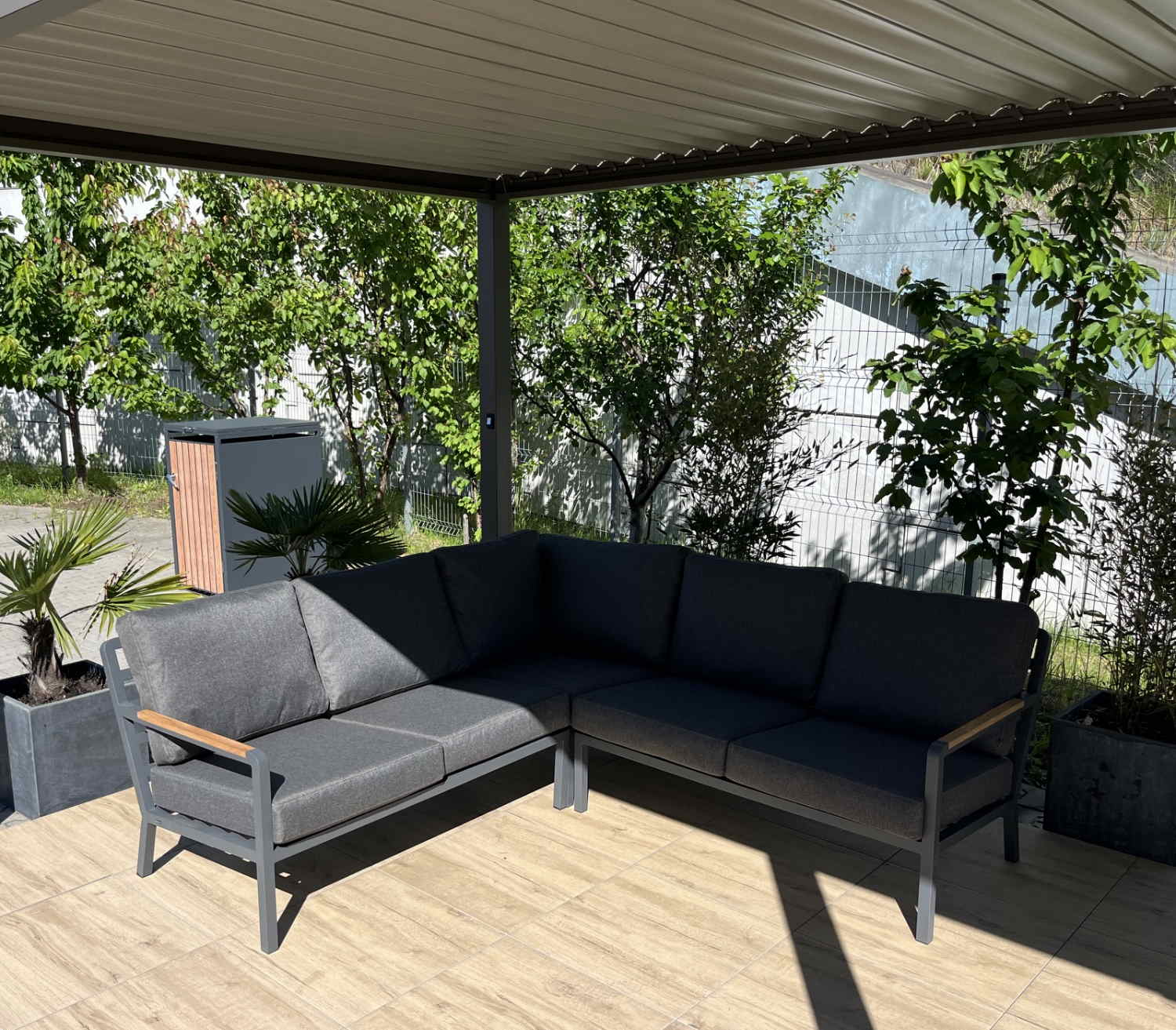 Narożnik aluminium teak Nova