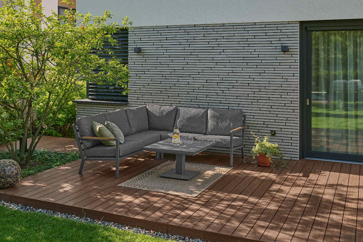 Narożnik aluminium teak Nova