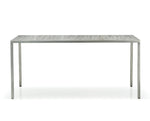 Stół Fabbrico 120x80 stalowy przezroczysty