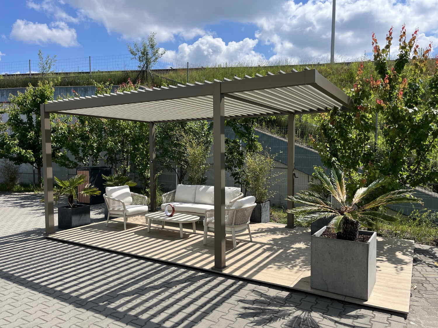 Ręczna pergola lamelowa 5,2×3 Saint Tropez