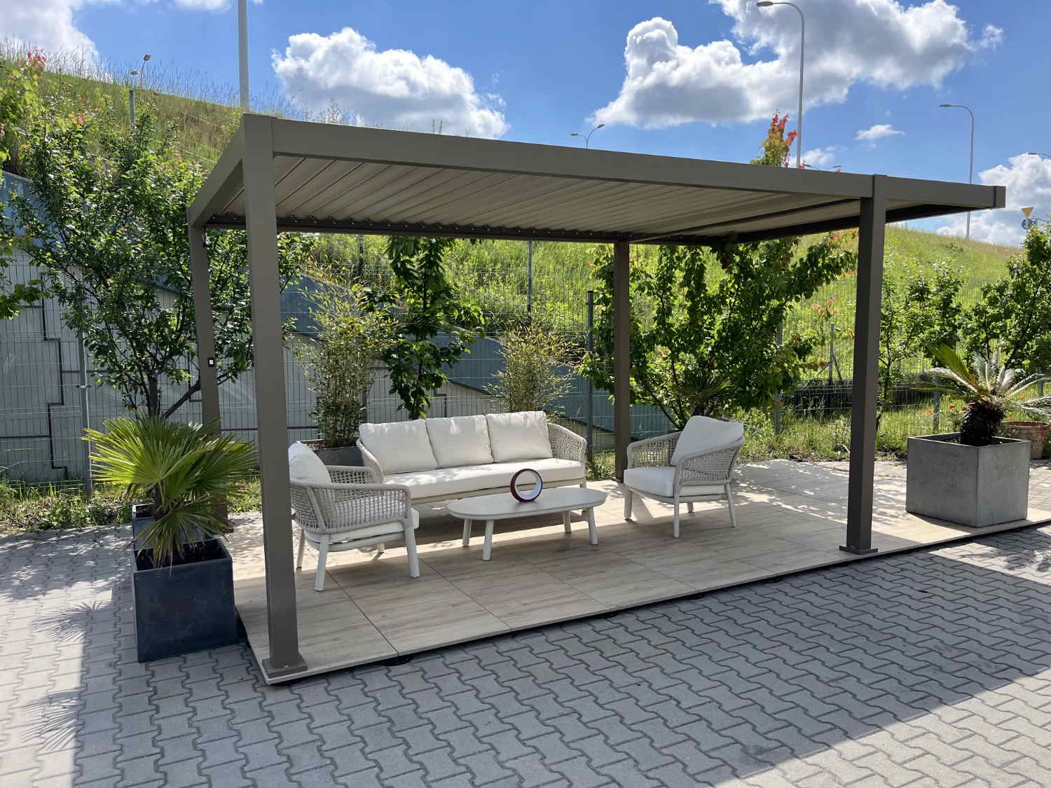 Ręczna pergola lamelowa 5,2×3 Saint Tropez