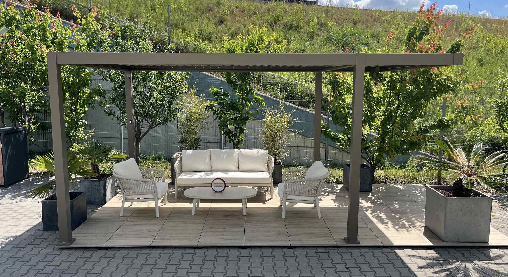 Ręczna pergola lamelowa 5,2×3 Saint Tropez