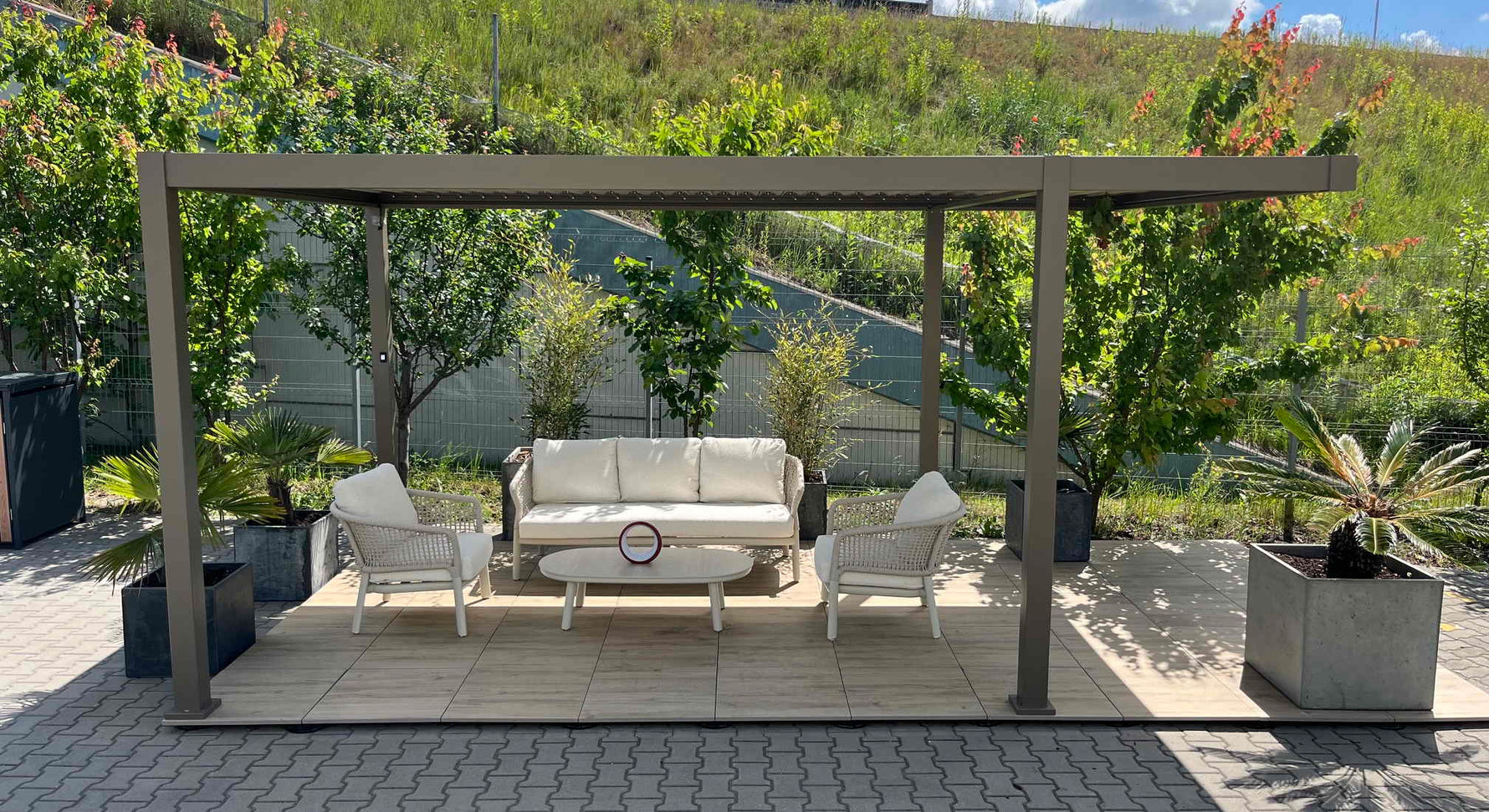 Ręczna pergola lamelowa 5,2×3 Saint Tropez
