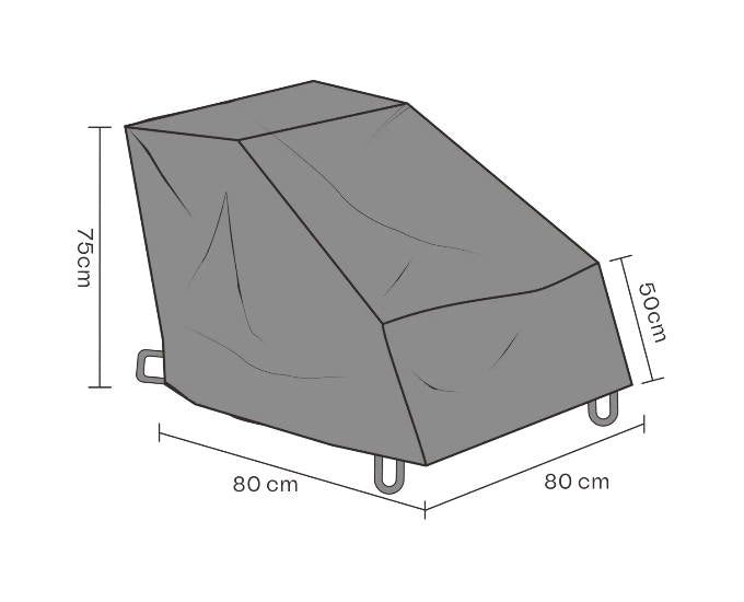 pokrowiec oddychający na fotel 80x80x75