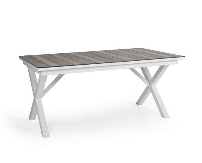 biały stół naturalny blat