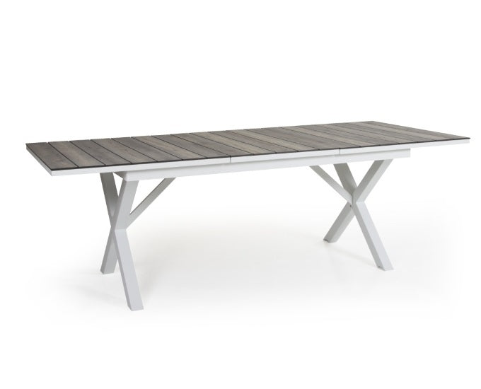 biały stół naturalny blat