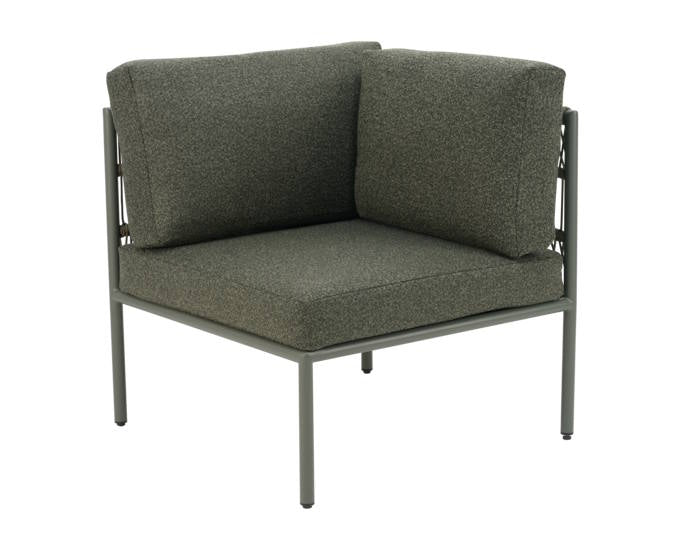 moduł narożny Reno ze sznura zielony