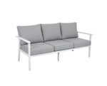 wysoka sofa grafitowa Samvaro biała
