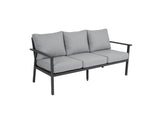 wysoka sofa Samvaro grafitowa