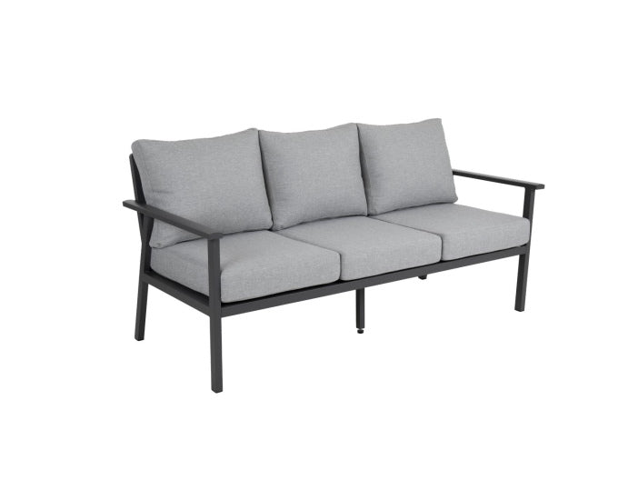 wysoka sofa Samvaro grafitowa