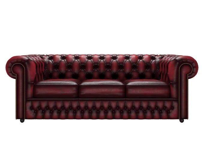 Chesterfield antyczny czerwony